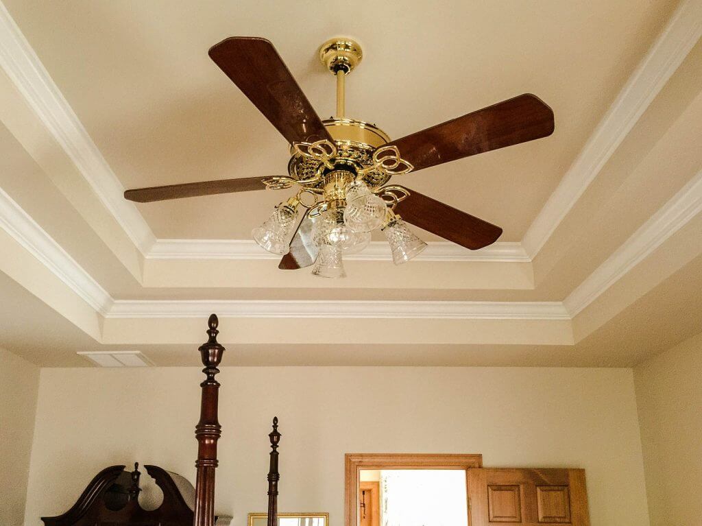Ceiling fan installation at Always Prompt Repairs